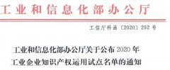 中譽(yù)鼎力入選工業(yè)企業(yè)知識(shí)產(chǎn)權(quán)運(yùn)用試點(diǎn)企業(yè)名單！